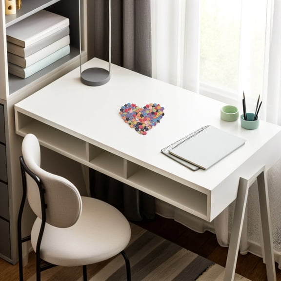 PTOOTP Ceramic Mosaic Decor Snowflake Inlay Technique for Bathroom and Living Room Aesthetics