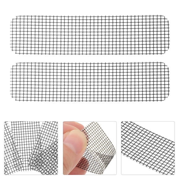PTOOTP Black PVC Window Screen Repair Kit with Strong Adhesive for Home Insect and Screen Fixing