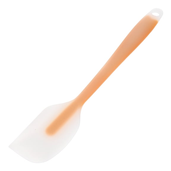 PTOOTP Food Scraper Yellow Silicone Non Stick Design for Kitchen Utensils 1Pack
