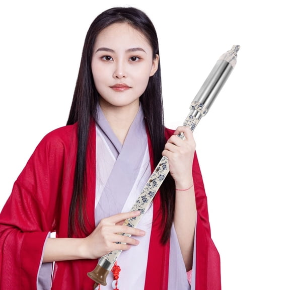 PTOOTP G Tuning Vertical Bawu Flute with Detachable Design for Decorative and Musical Use