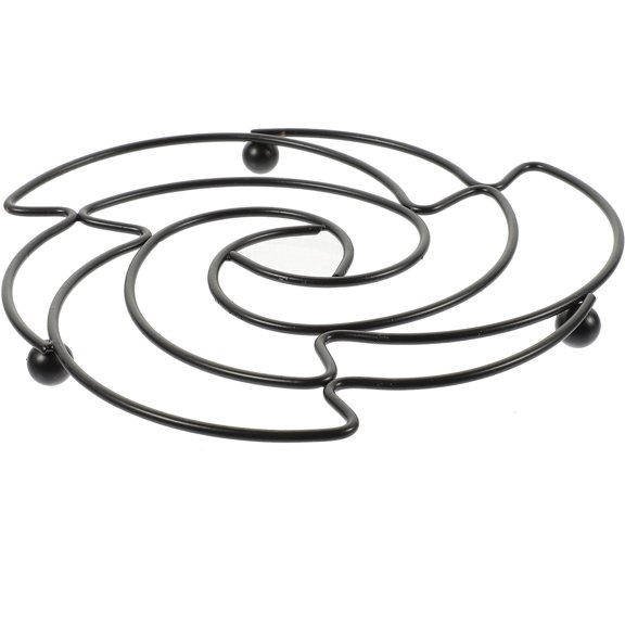 PTOOTP Insulation Dish Mat Black Pot Coasters for Home Decoration 1Set