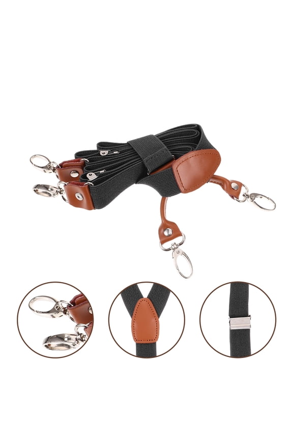 Comfortable Elastic Strap Mens Suspender with Clip for Suit Jeans Versatile Use