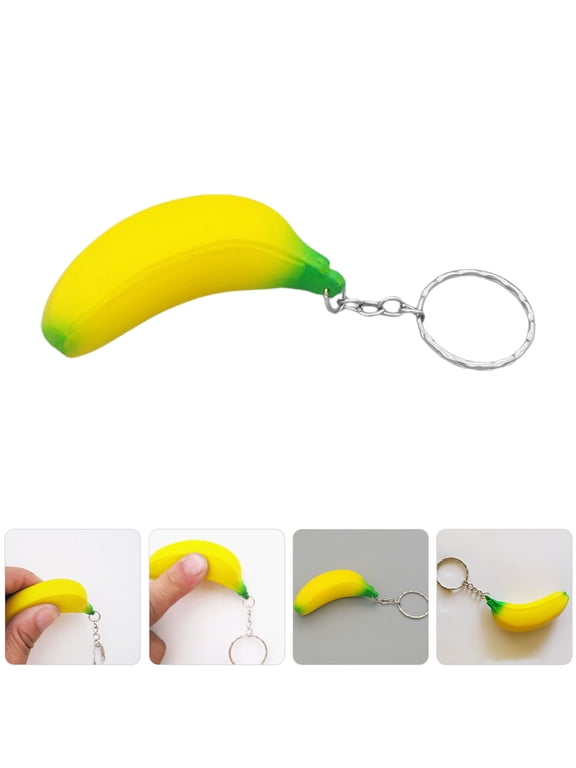 12-Pack Adorable Banana Charm Keychains for Keys, Bags, Backpacks - Fun and Stylish Accessories