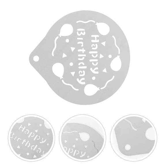 PTOOTP Latte Art Stencils Coffee Stencil Stainless Steel Baking Template Designs 1Set