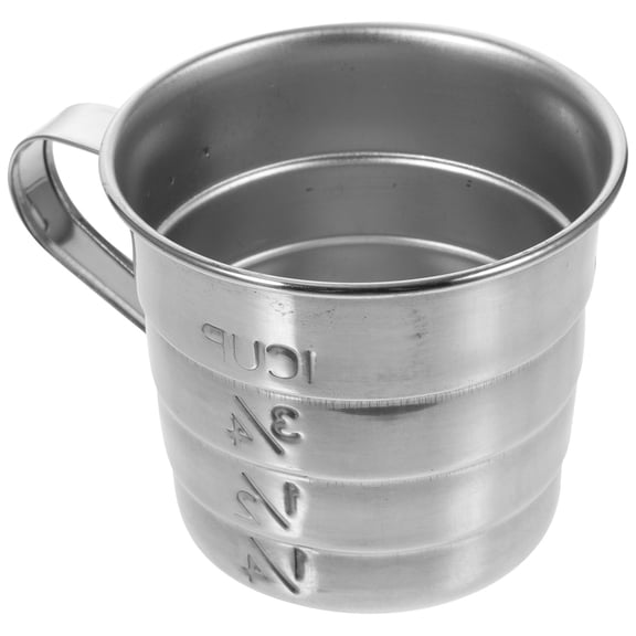 PTOOTP Compact Stainless Steel Coffee Measure Plated Silver Easy Grip Design