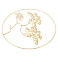 thumbnail image 1 of PTOOTP Golden Metal Tree Wall Sculpture Indoor Outdoor Decor Modern Art Hanging Ornament, 1 of 5