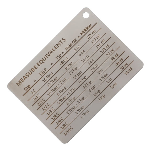 PTOOTP Measuring Cups Conversion Chart Stainless Steel Spoons and Magnet