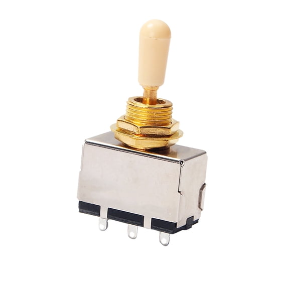 PTOOTP Metal and Plastic Toggle Guitar Pickup Selector Switch 3 Way Enclosed Box Style Multi Color