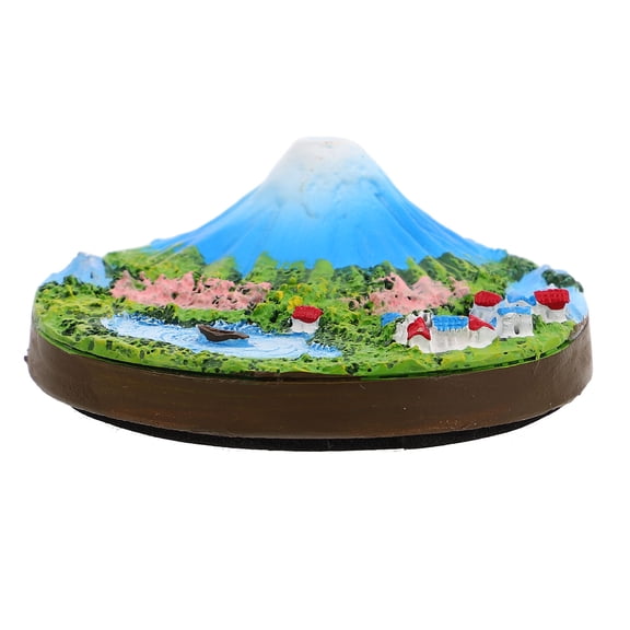 PTOOTP Japanese Mini Bonsai Mountain Sculpture Handpainted Resin Table Decor for Home Office Unique Design
