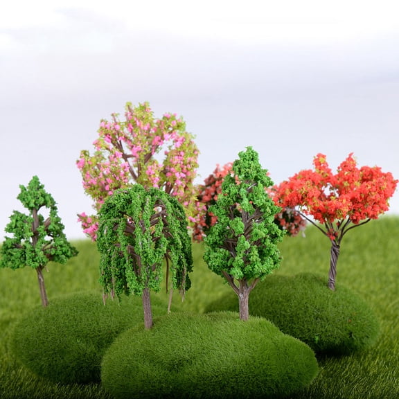 PTOOTP Simulated Tree Bonsai Multi Plastic 1Pack Decorative Office Hobbyists