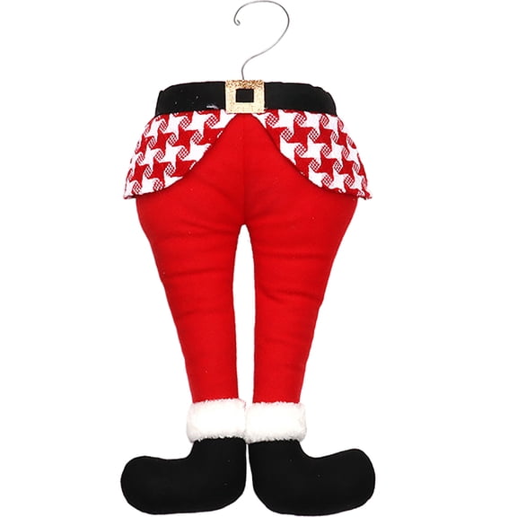 PTOOTP Christmas Hanging Legs Ornament for Tree and Fireplace Holiday Decoration, Festive Seasonal Decor