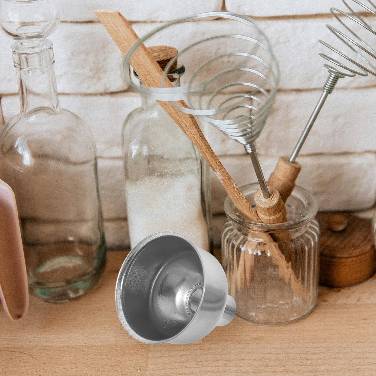 Three Funnels PTOOTP Multi-Functional Stainless Steel Funnels Plated Silver for Home ...
