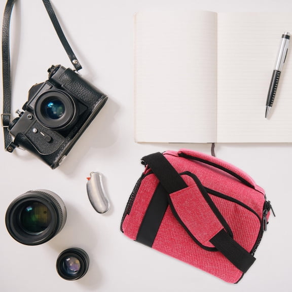 PTOOTP Camera Sling Bag Pink Canvas 1Pcs