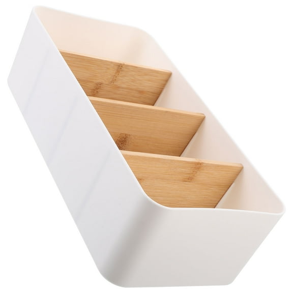 PTOOTP Multi Purpose Beige Desktop Storage Case for Makeup Lipstick and Sundries Organizer