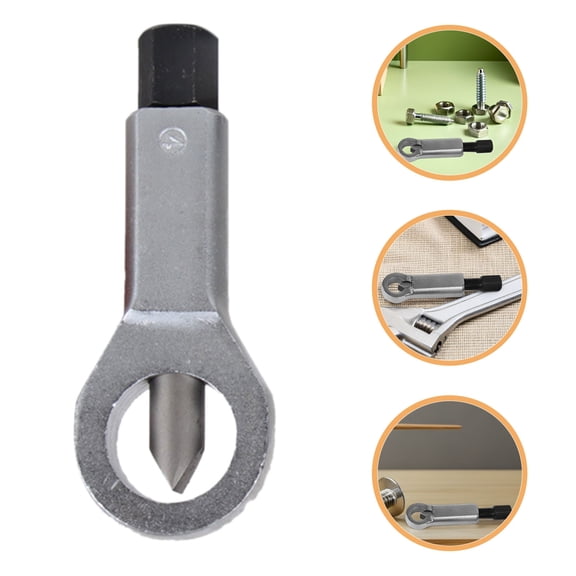 PTOOTP Nut Unloader Tool Plated Silver Durable Forged Steel for Separating Rusted Nuts