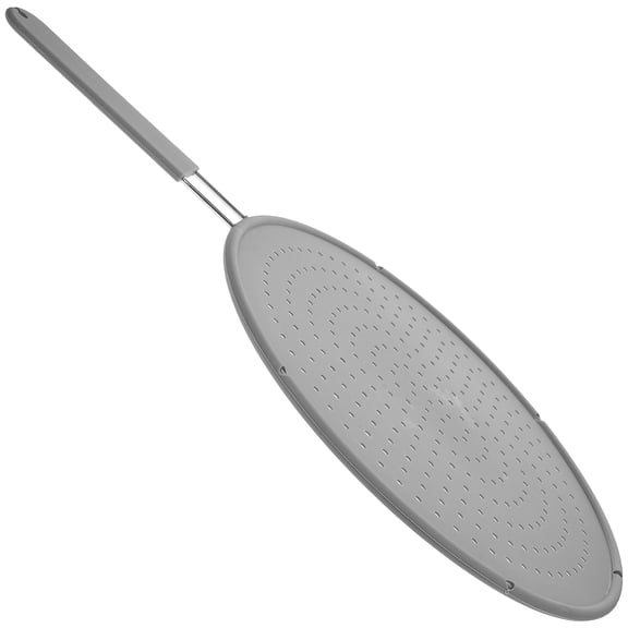 PTOOTP Silicone and Stainless Steel Splatter Guard for Frying Pan, Easy to Clean, , Non- Handle, Kitchen Cooking Accessory