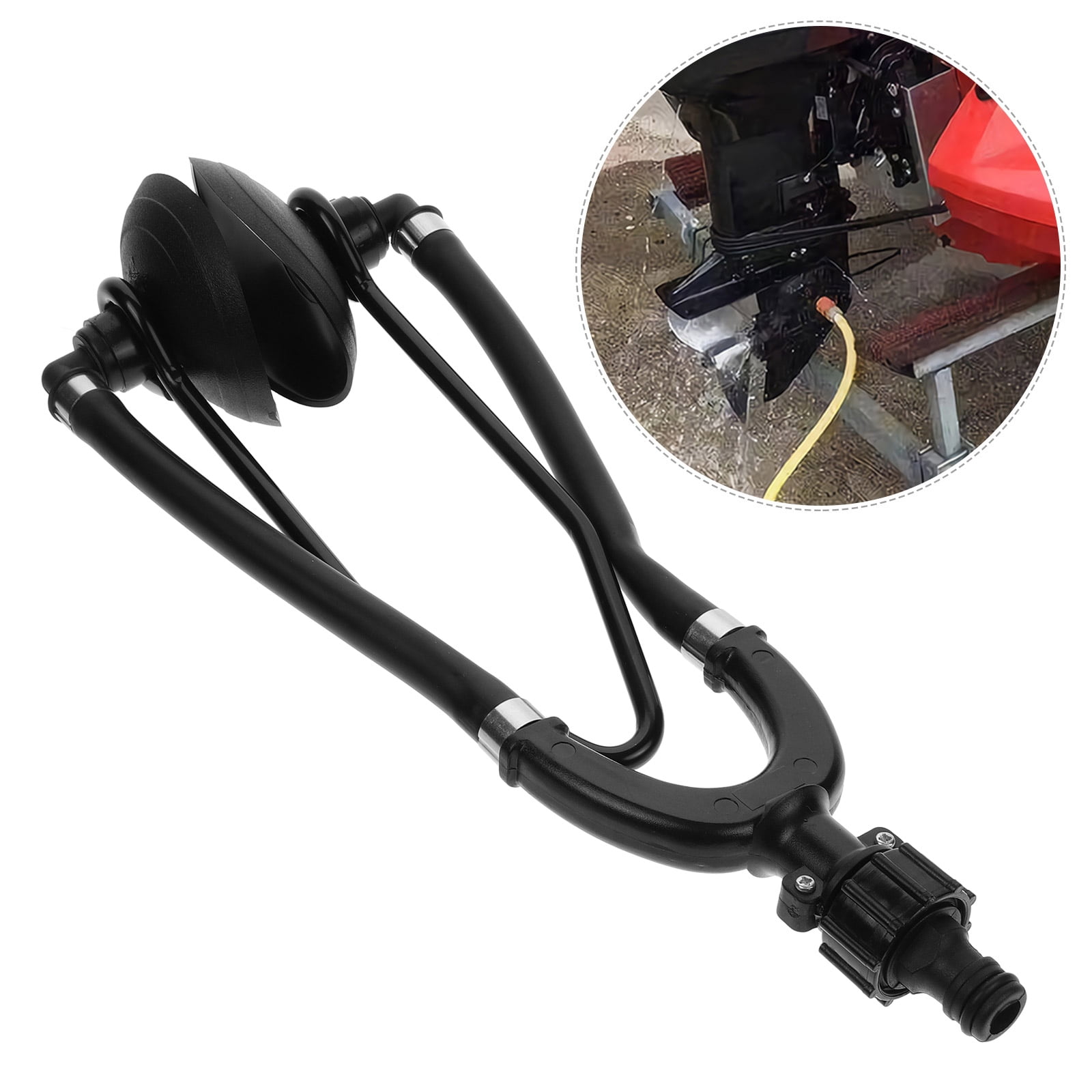 Boat Motor Flusher - Multipurpose Boat Water Muffs, Outboard Motor Muffs | Effective Stern Drive Water Muffs, Outboard Earmuffs For Motors, Boat