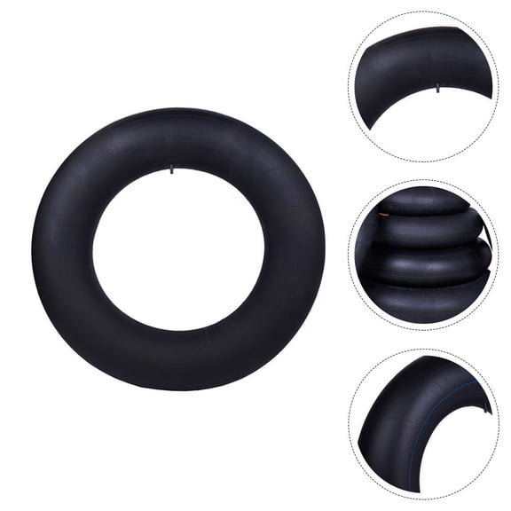PTOOTP Black Inflatable Snow Tube for Winter Sledding Outdoors, Thick Design with Fast Inflation and Easy to Carry