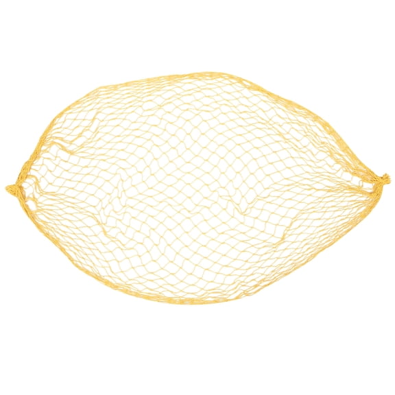 PTOOTP Yellow Cotton Rope Fishing Net Wall Decor - Nautical Beach Style Home Decoration, 1 Set