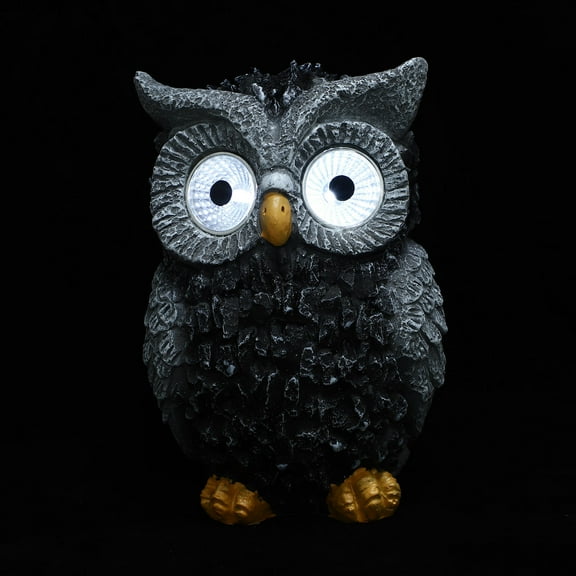 PTOOTP Owl Home Decor Solar Owl Statue Resin Multi 1Pcs
