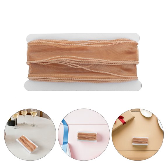 PTOOTP Packaging Ribbon Plated Gold Mermaid Tail DIY Ribbon Durable Polyester Cloth for DIY Decor