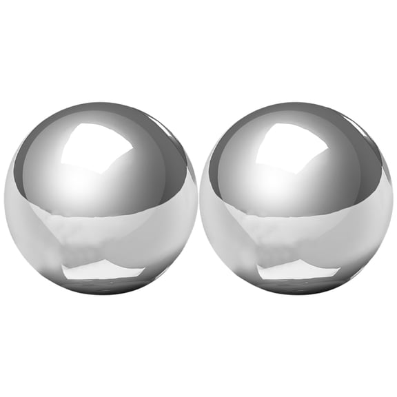 PTOOTP 2-Pack 201 Stainless Steel Gazing Garden Decor Outdoor Yard Ornaments