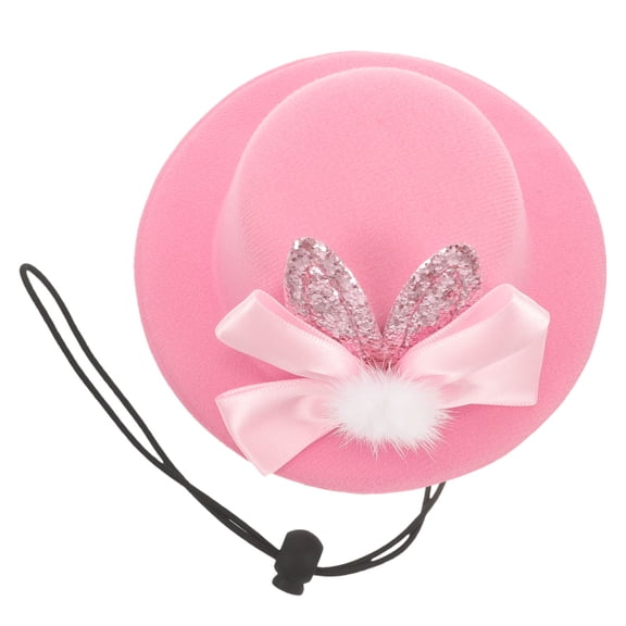 PTOOTP Festival Pink Pet Hat with Bunny Ears for Adorable Puppy Outfit
