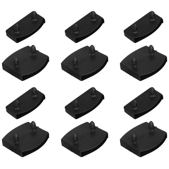 PTOOTP Plastic Bed Slat End Caps Black Replacement Parts for Furniture