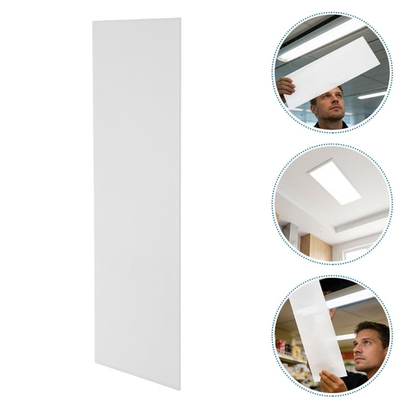 PTOOTP Plastic Ceiling Light Diffuser Panel, High Transparency Replacement Cover Sheet for Fluorescent LED Fixtures, Soft Lighting