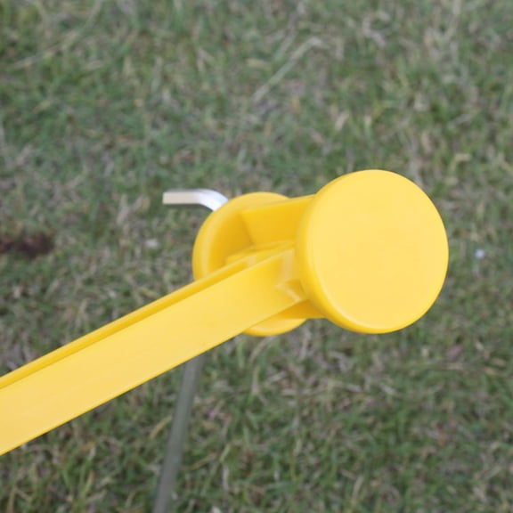 PTOOTP Plastic Tent Stake Mallet Yellow for Camping with Easy Carry Handle Notches