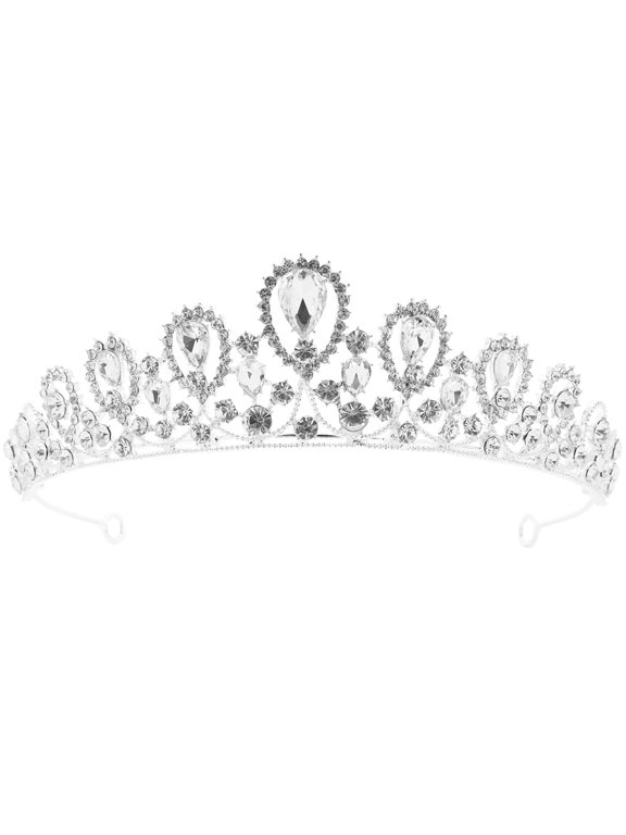 Bridal Crown Rhinestone Metal Wedding Headpiece for Decor