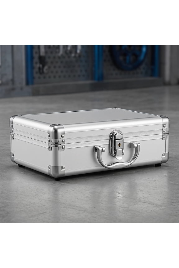 Portable Aluminum Briefcase for Accessories with Hard Shell 1Pcs