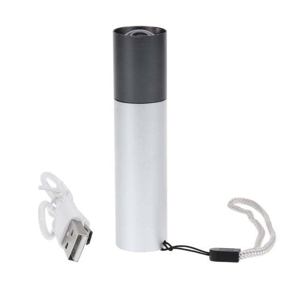 PTOOTP Telescopic Zoom LED Flashlight with USB Rechargeable Q5 Light