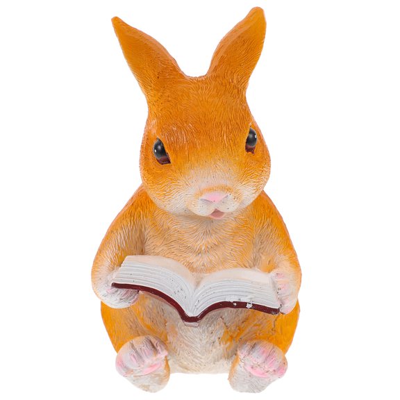 PTOOTP Resin Rabbit Adornment Unique Shapes for Safe and Beautiful Aquarium