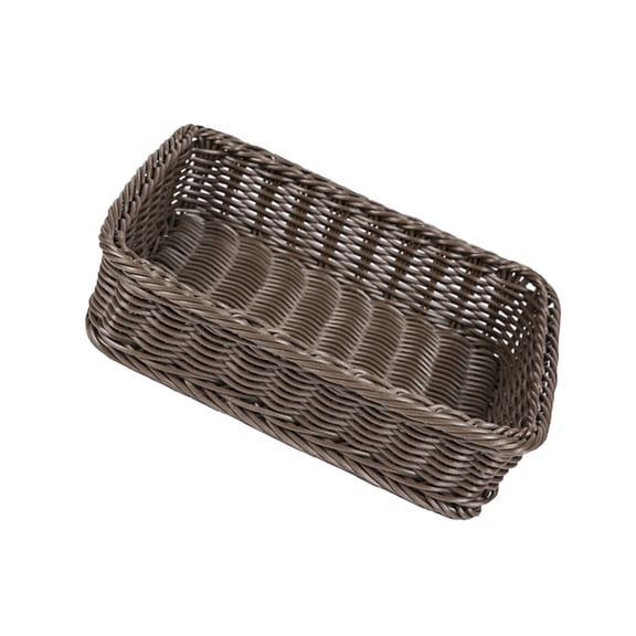PTOOTP Rattan Woven Bread Basket - Kitchen Storage Organizer for Dining Table, Pantry, and Home Use