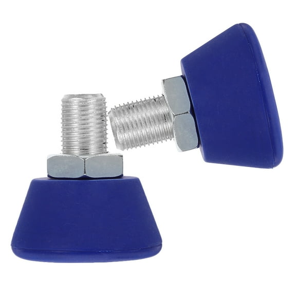 PTOOTP Rubber Roller Skate Toe Stops Blue Adjustable Brake Block 2Pcs