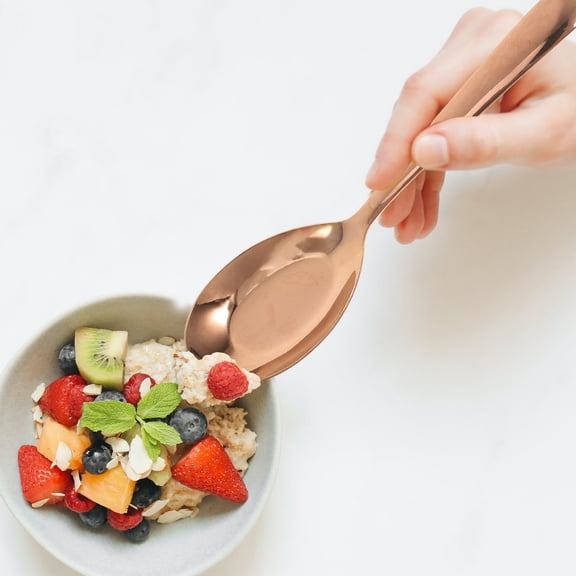 PTOOTP Rose Stainless Steel Table Spoons Set, 304 , Dishwasher Safe, Elegant Design for Home Use