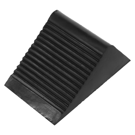 PTOOTP Car Wheel Chock Rubber Wheel Stopper Black 1Pcs