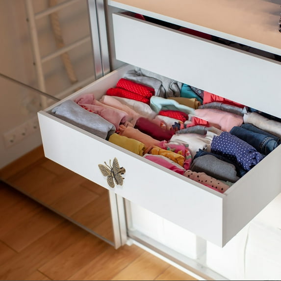 PTOOTP Sturdy Brass Butterfly Cabinet Handles Vintage Decorative Pulls for Home Furniture Upgrade