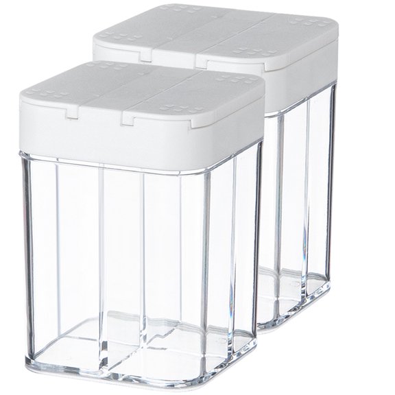PTOOTP 2-Pack Kitchen Spice Jars with Lids for Easy Storage and Quick Access to Seasonings