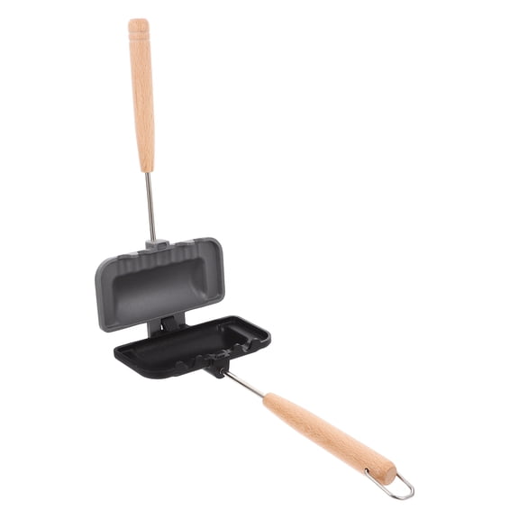 PTOOTP Dark Grey Nonstick Double Sided Aluminum Alloy Sandwich Baking and Frying Pan for Easy Cooking