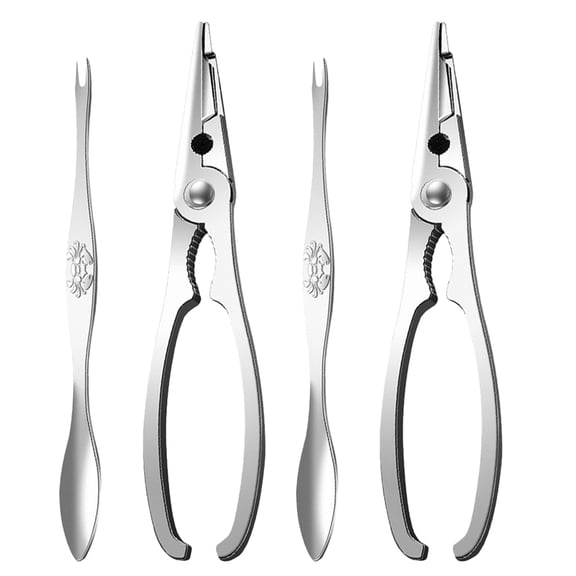 PTOOTP Crab Tools Set, Stainless Steel, Precision Design, Flexible Needle, for Home Use, 4Pcs