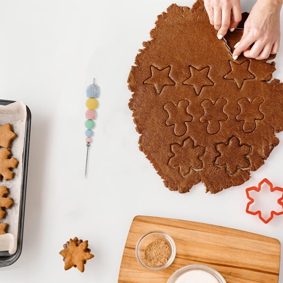 PTOOTP Sugar Cookie Decorating Kit with Fine Detail Tips and Compact Portable Design for Easy Baking and Decorating