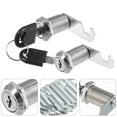 thumbnail image 1 of PTOOTP Cabinet Cam Lock Zinc Alloy Security Locks for Home Office 16 Sets, 1 of 8