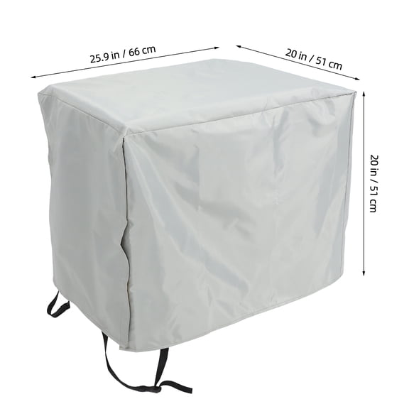 PTOOTP Universal Beige Generator Cover Shield Weather Resistant Outdoor Protective Cover for Generator