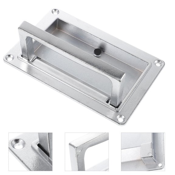 PTOOTP Zinc Alloy Flush Mounted Door Pull Handles, Recessed Design, Anti-Rust Hardware for Cabinets and Doors