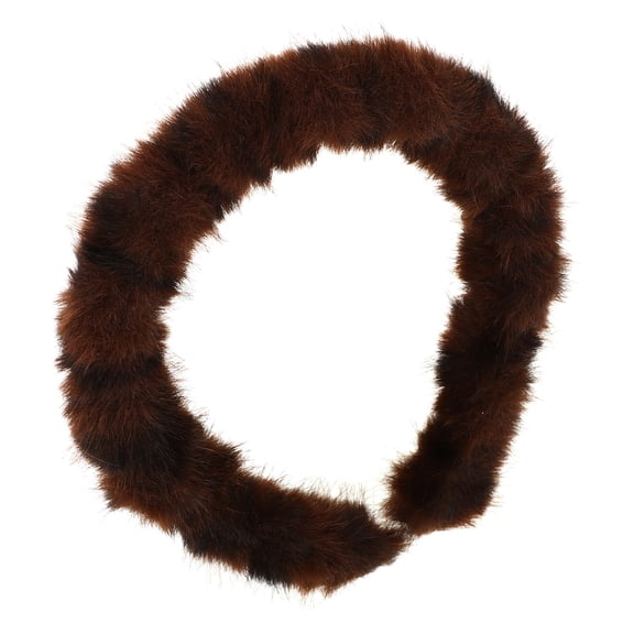 PTOOTP Vintage Leopard Headband Dark Brown Soft Plush Multifunctional