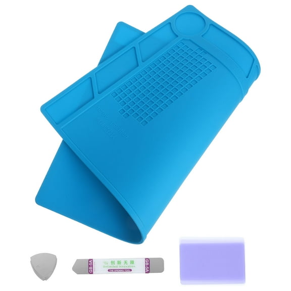 PTOOTP Silicone Repair Mat Workbench Pad for Electronics Soldering and Projects 1 Set