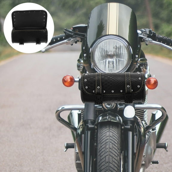 PTOOTP Splashproof Motorcycle Tail Bag in Black with Stylish Compact Design for Easy Access