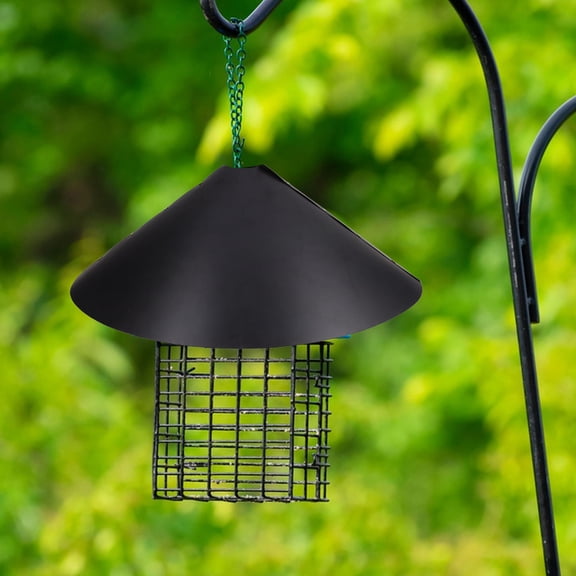 PTOOTP Squirrel Baffle for Birdhouse Pole Mount, Black ABS, Weather- , 1 Pack